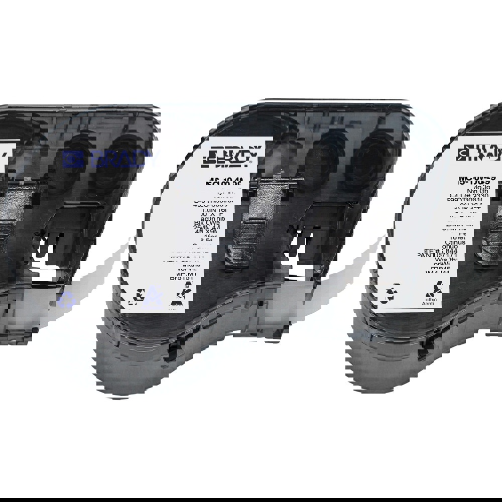 Labels, Ribbons & Tapes; Application: Label Printer Cartridge ; Type: Label Printer Cartridge ; Color Family: White ; Color: Black on White ; For Use With: BMP51; BMP53; M511 ; Width (Inch): 1